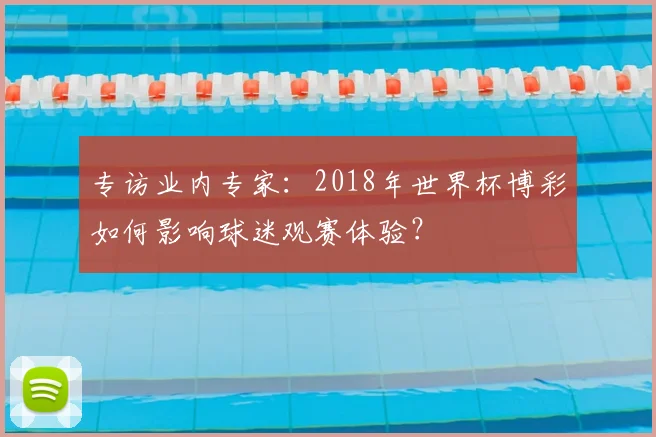 专访业内专家:2018年世界杯博彩如何影响球迷观赛体验?